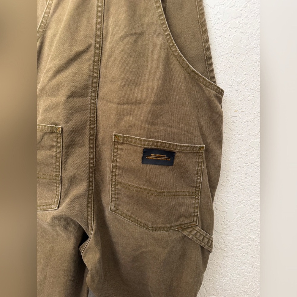 REI Co-op Trailsmith Olive Green Overalls - Women's Size 0 - Picture 6 of 12